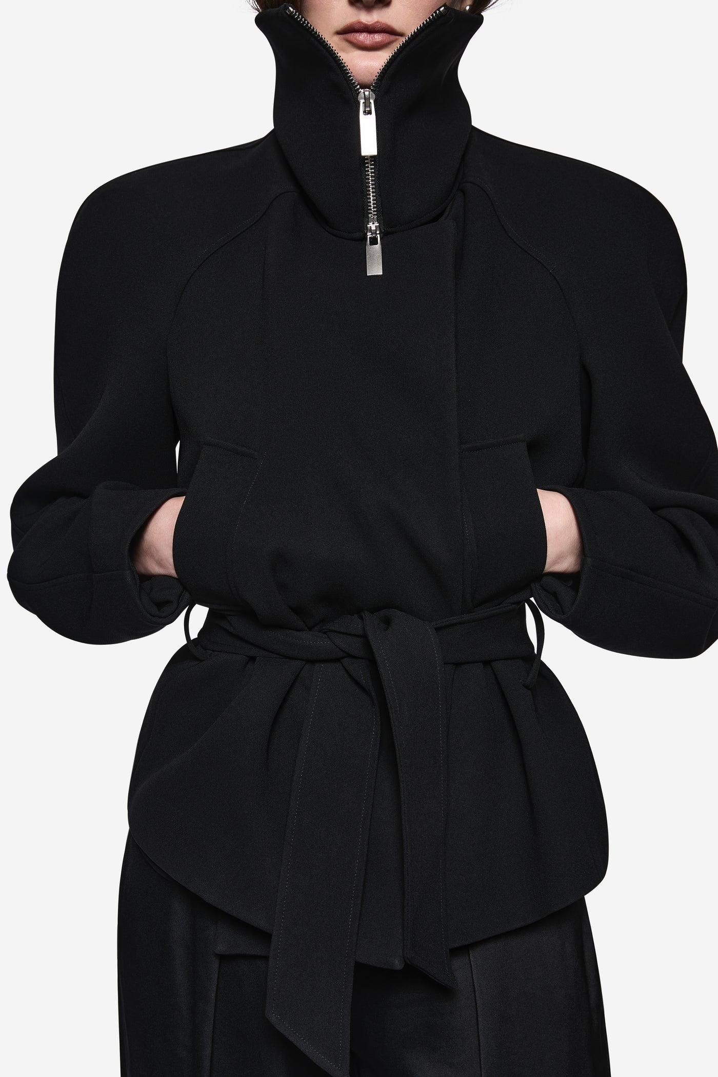 ACETATE COLLARED JACKET