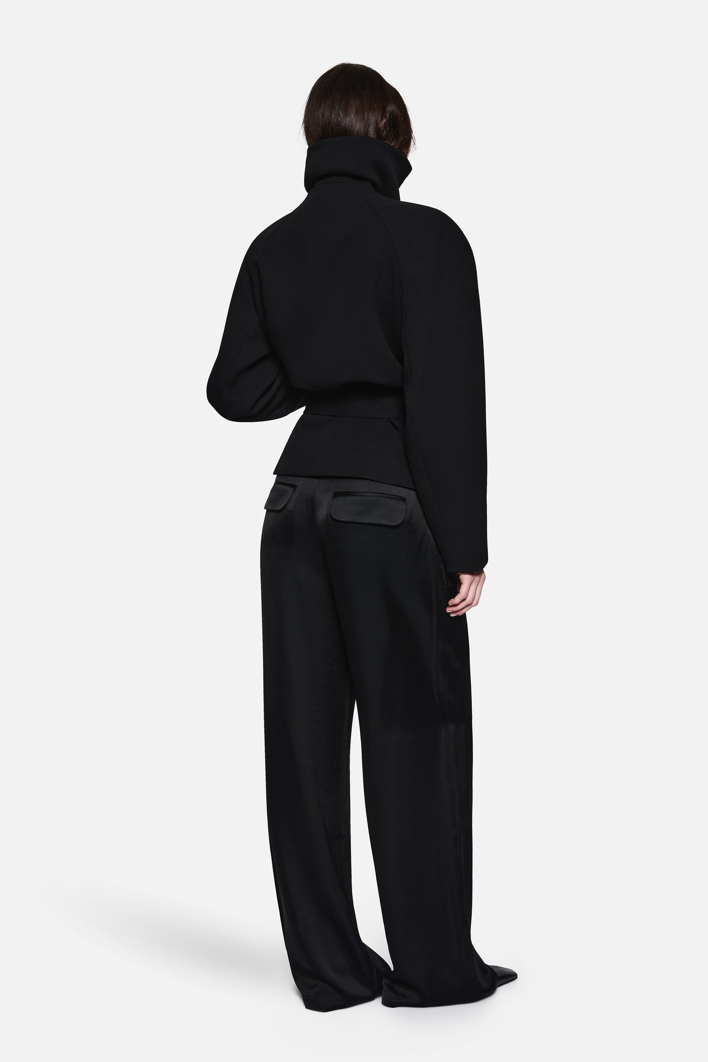 ACETATE COLLARED JACKET