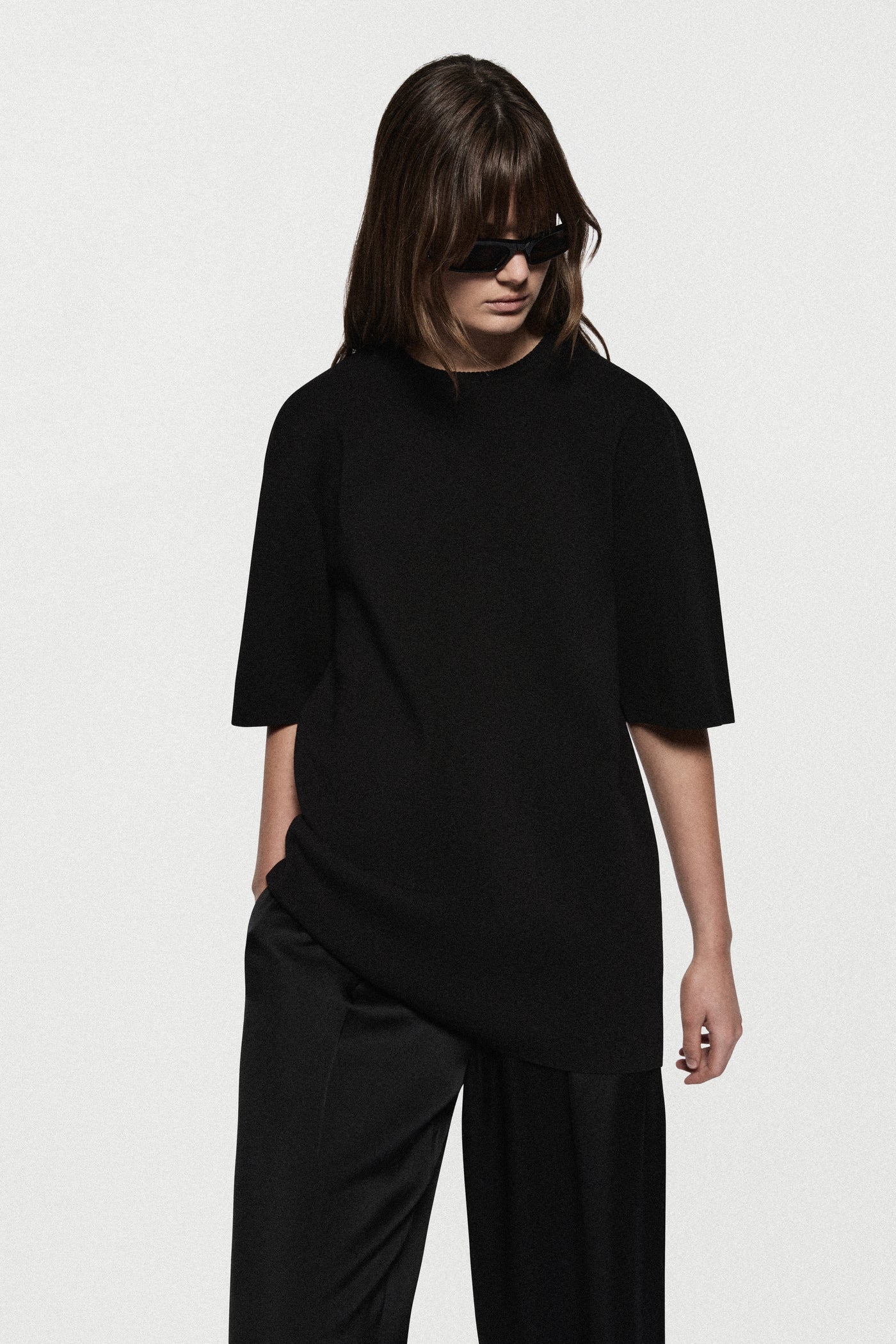 KNIT OVERSIZED TEE
