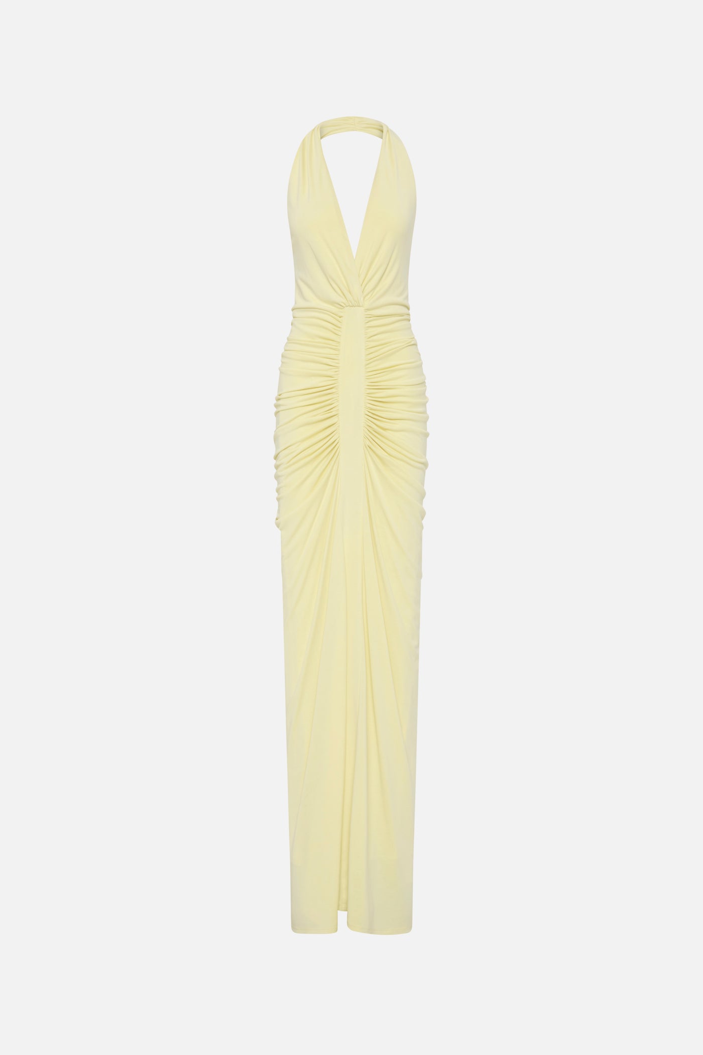 THE VENUS  GATHERED CUPRO DRESS