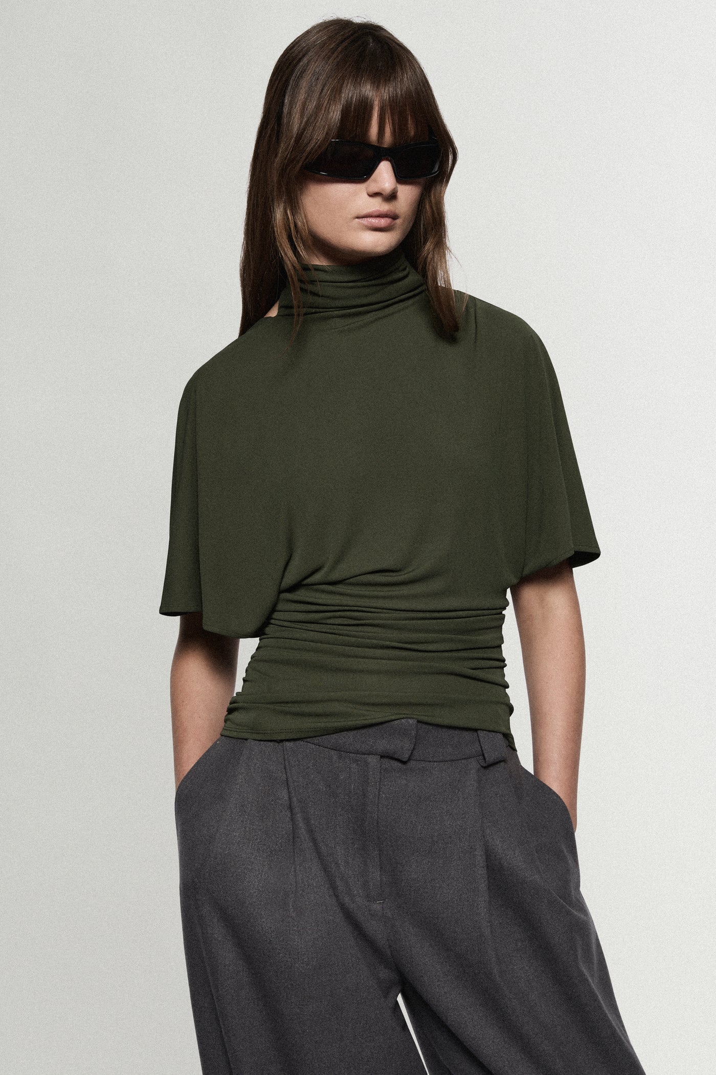 CAPE JERSEY TOP