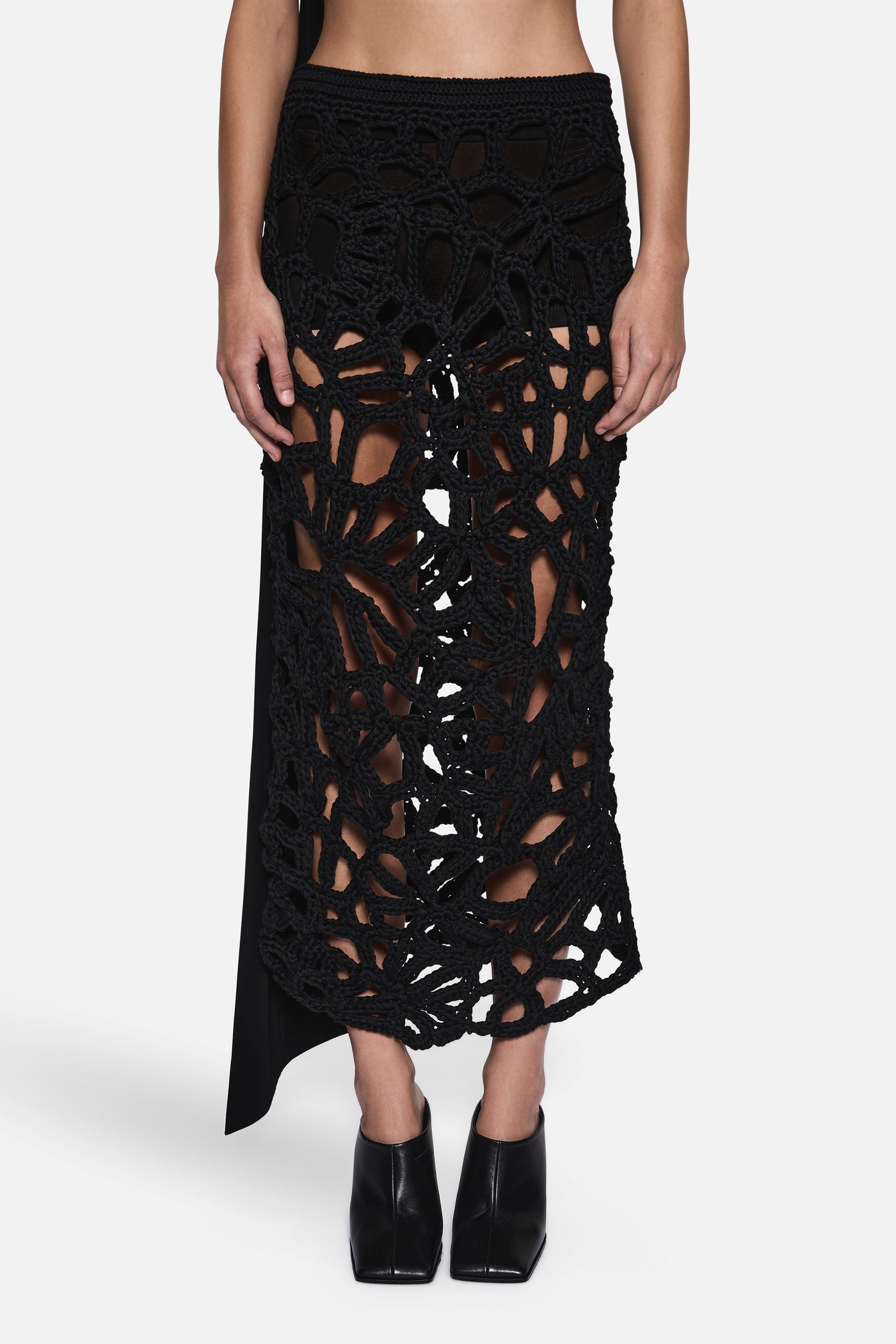 HAND WOVEN CROCHET SKIRT