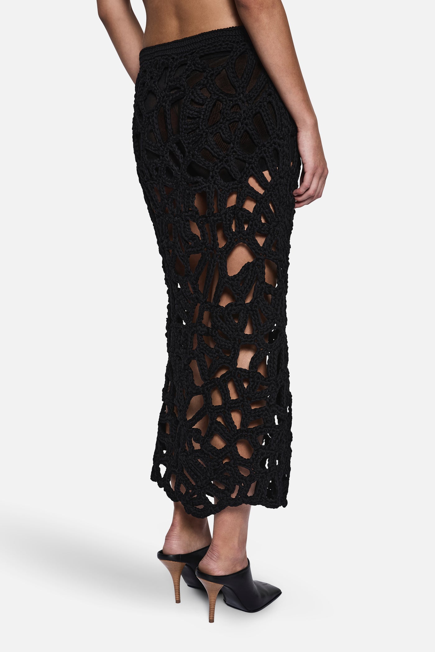 HAND WOVEN CROCHET SKIRT