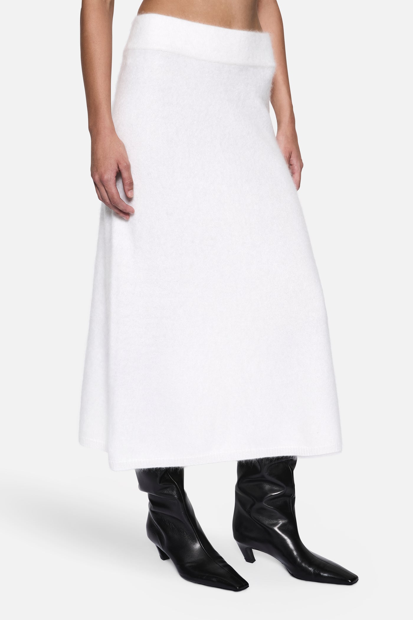 BRUSHED CASHMERE SKIRT