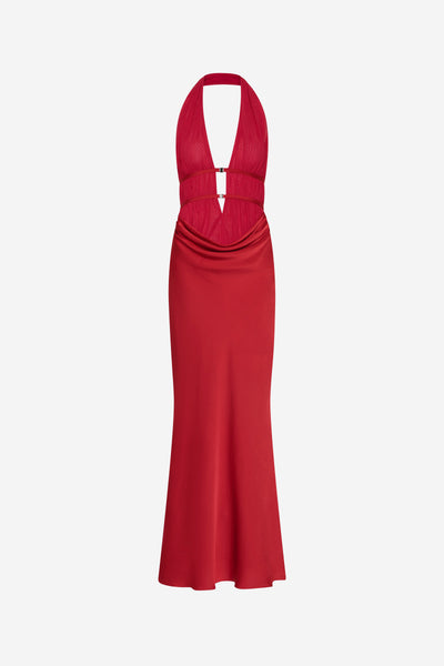 celine satin maxi dress THE – MISHA SAMPLES] Crinkled Chiffon Dress asymmetric high Color:As Picture:Pink/Nude 5-6T