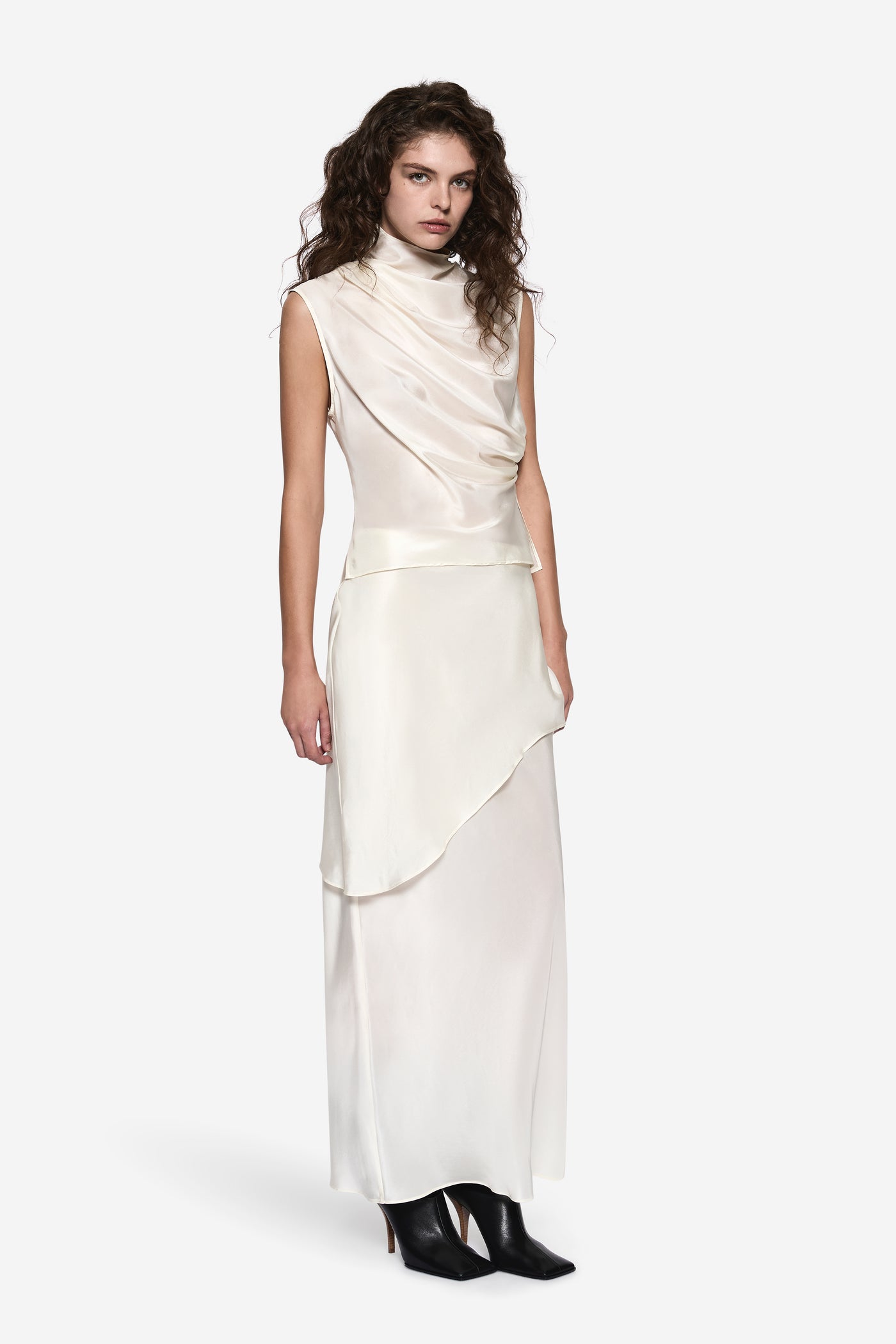 SILK BIAS SKIRT