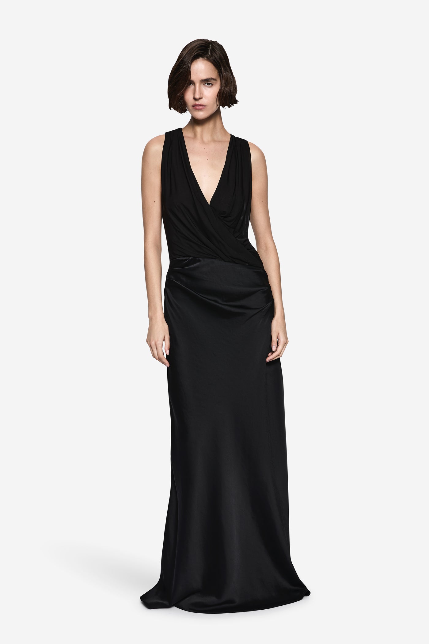 FRIDA DRAPE HALTER DRESS