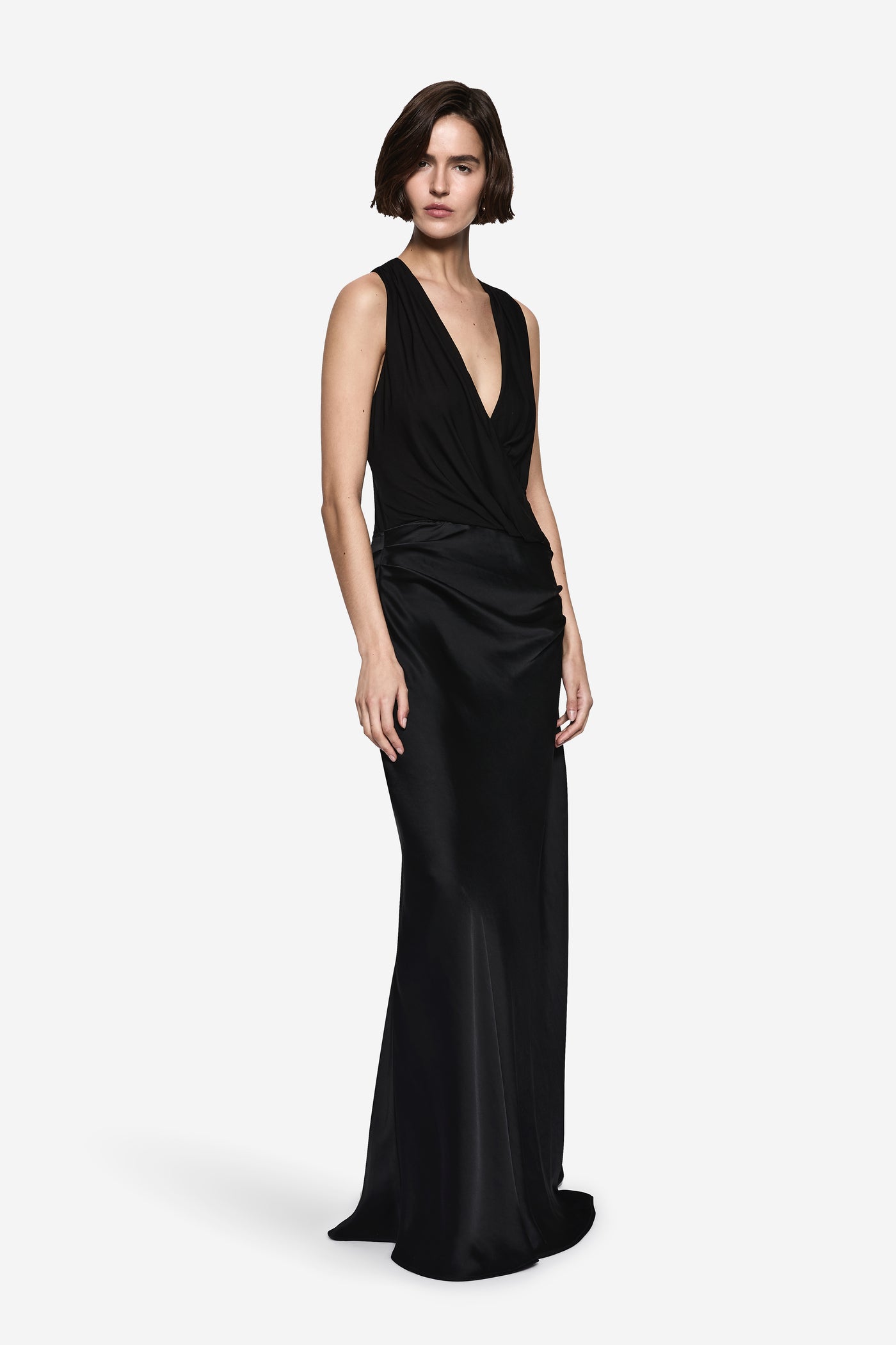 FRIDA DRAPE HALTER DRESS