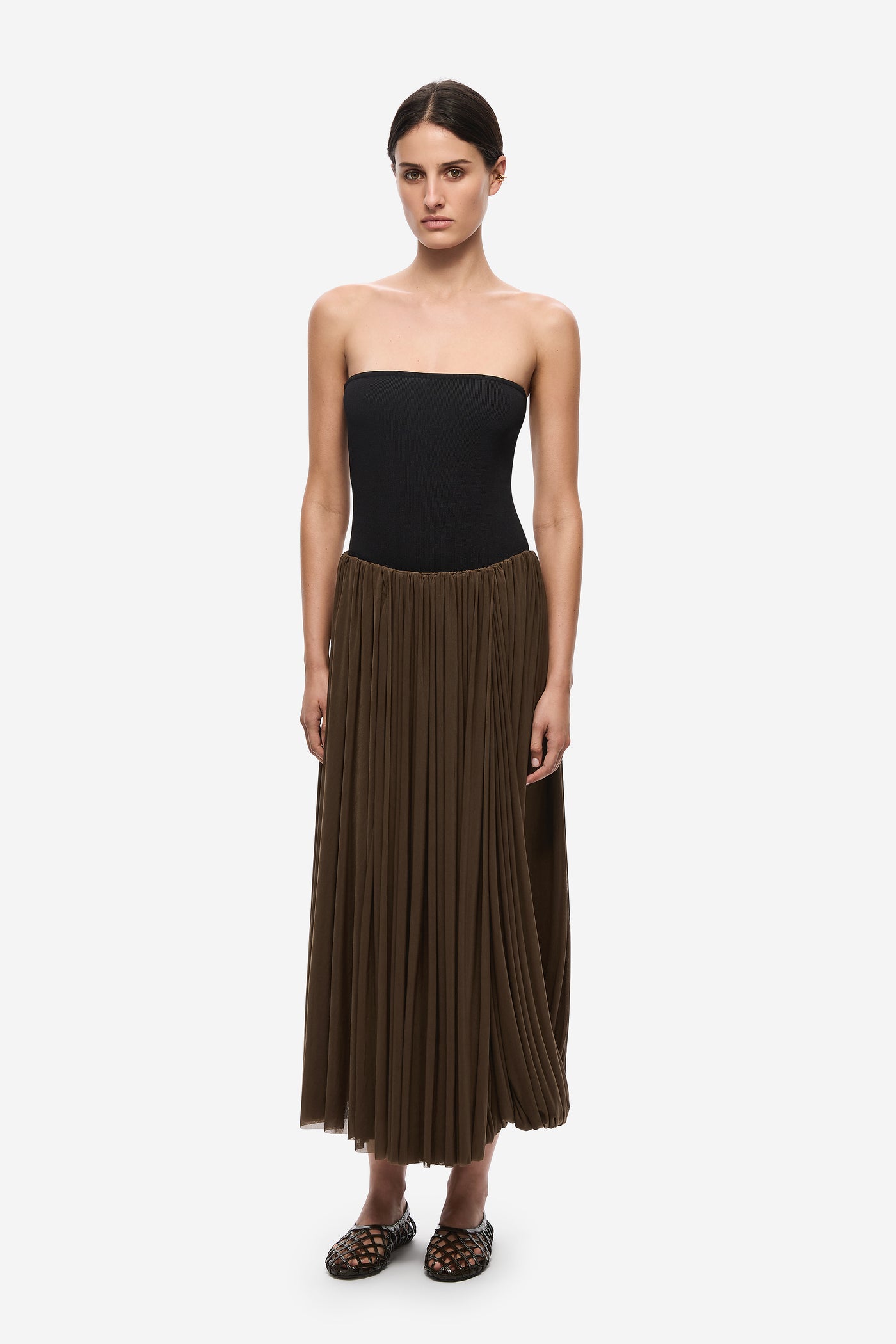THE BREEZE GATHERED JERSEY SKIRT