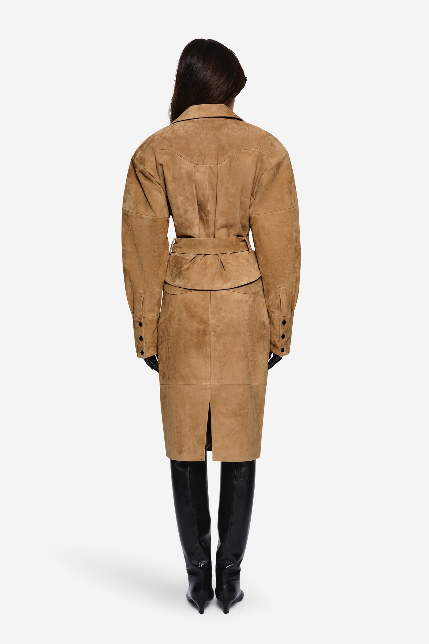 SUEDE LEATHER SKIRT