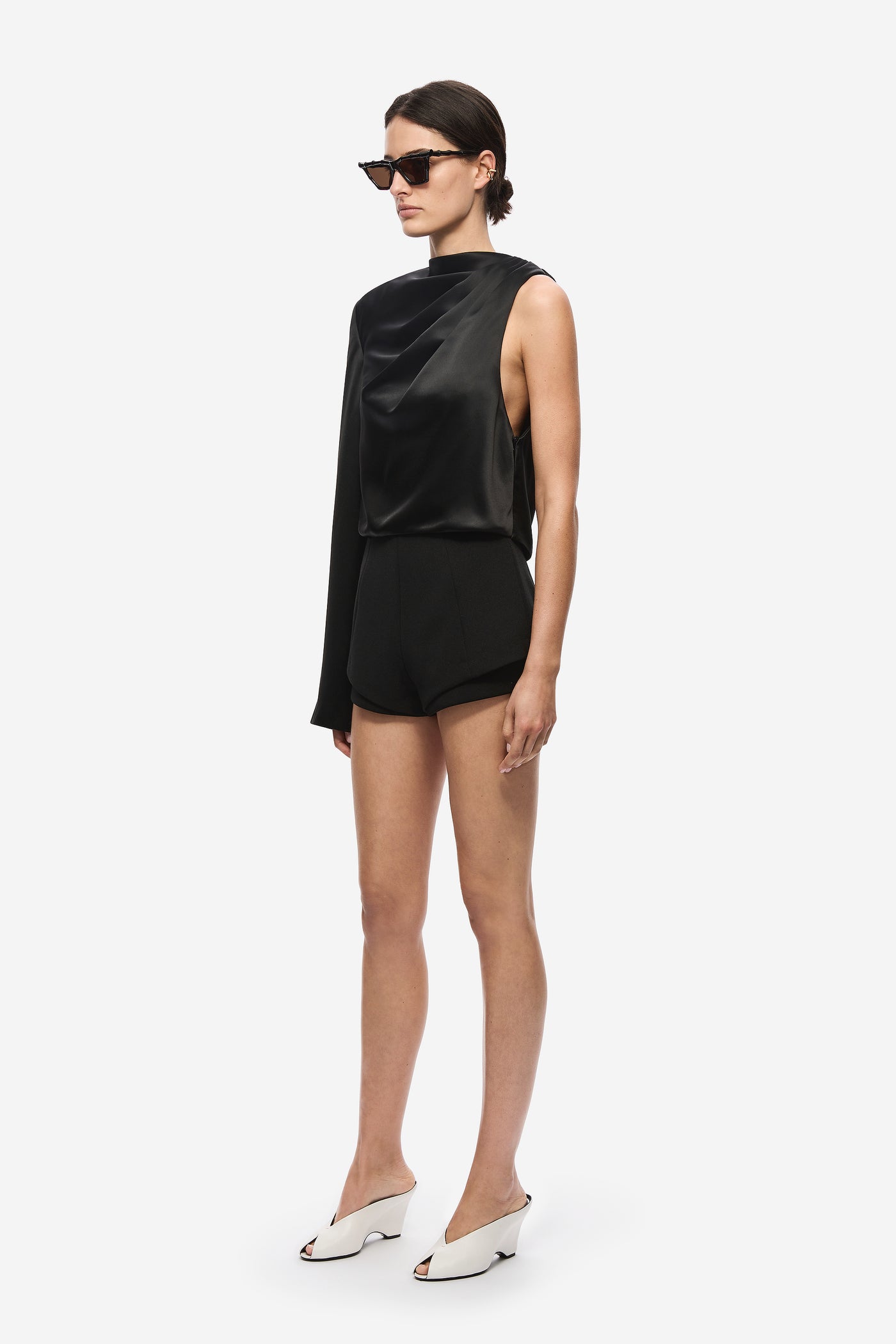 THE MANTELLO SATIN TOP