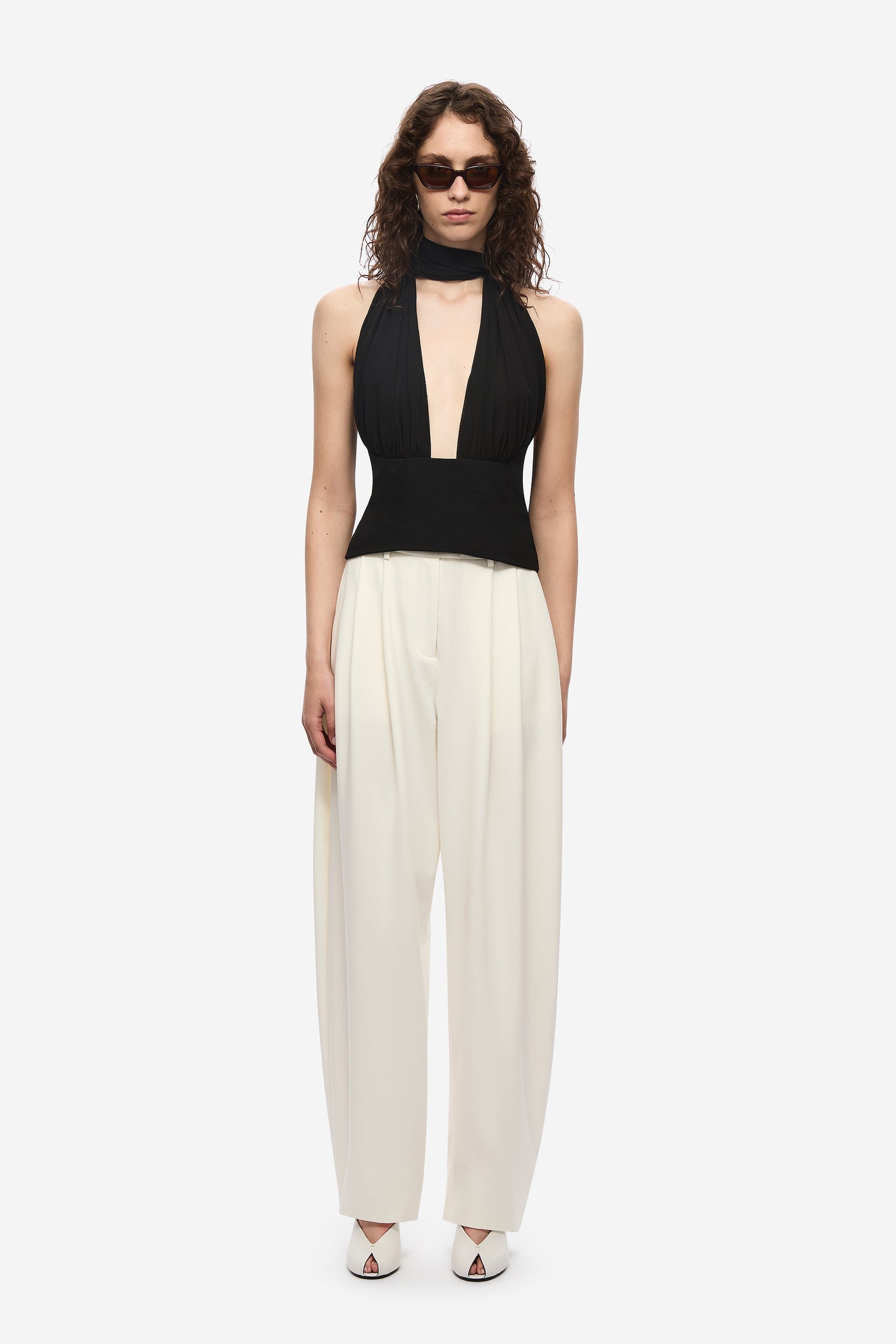 THE CAPEZZA SILK TOP