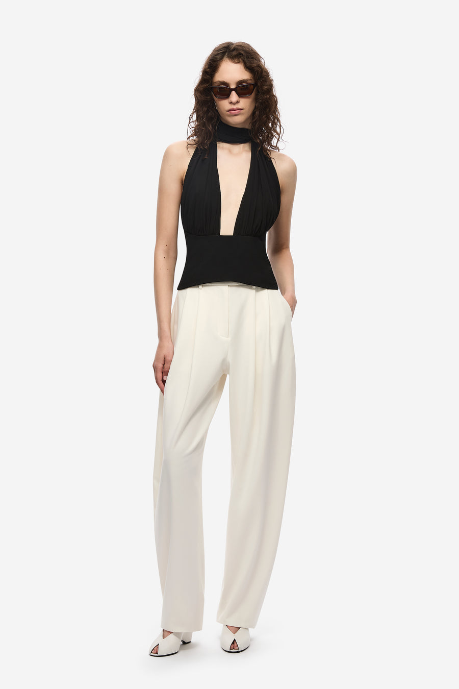 THE CAPEZZA SILK TOP