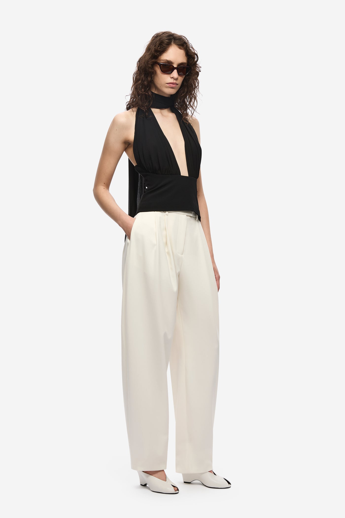 THE CAPEZZA SILK TOP