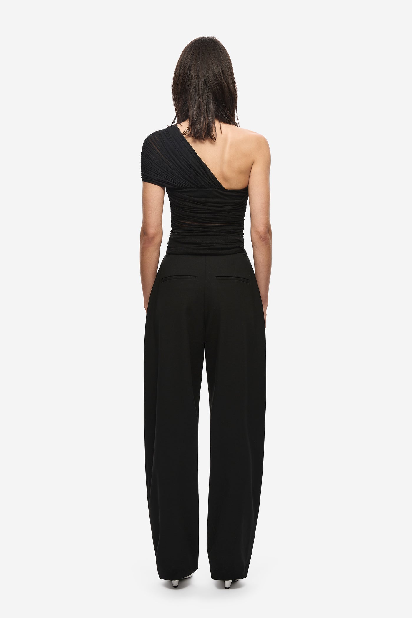 THE INTERWOVEN SILK TULLE TOP