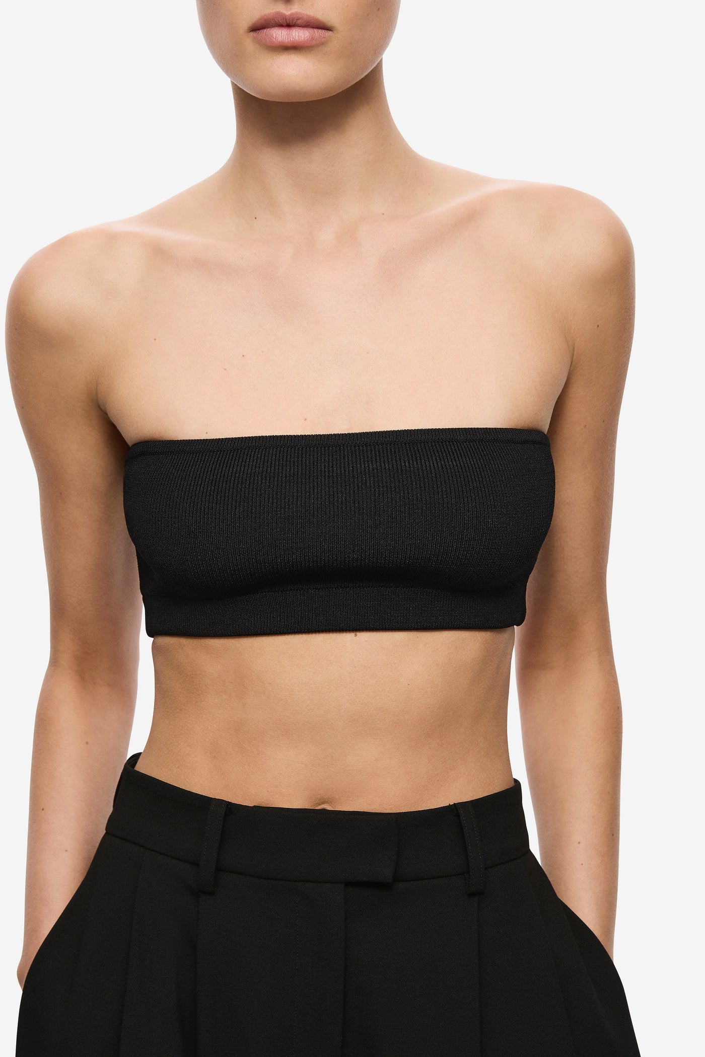 THE COMPACT KNIT BANDEAU TOP