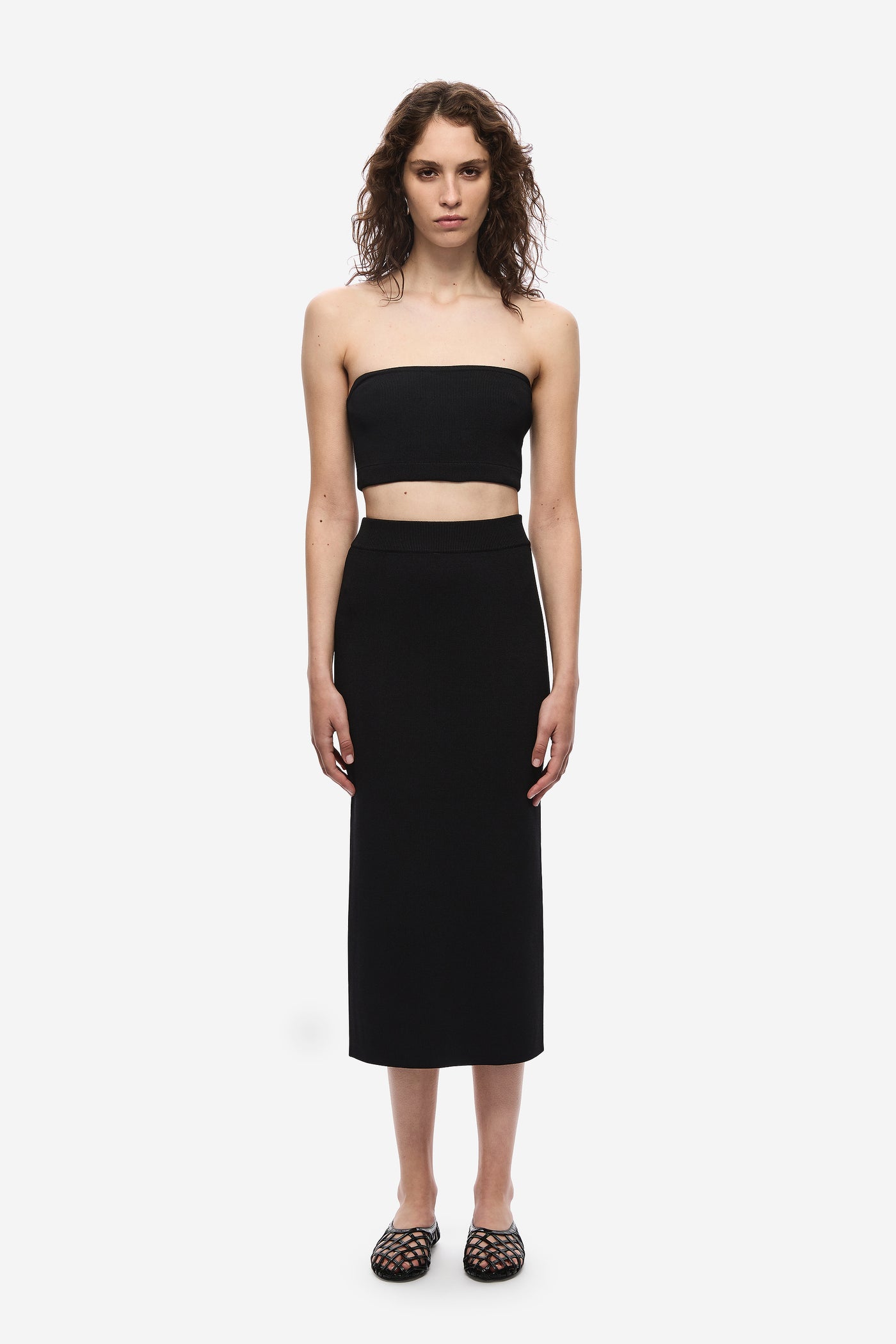 THE COMPACT KNIT COLUMN SKIRT