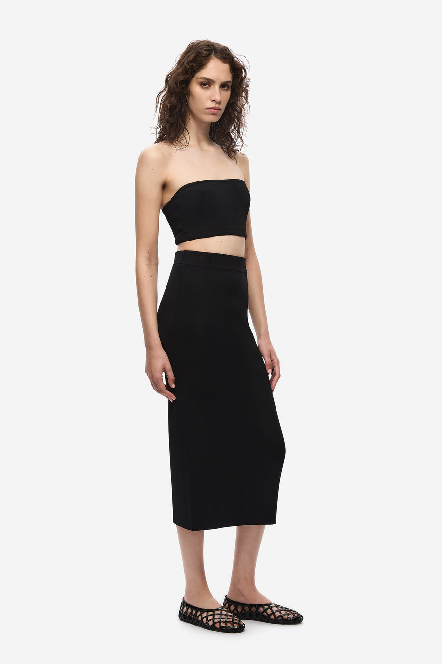 THE COMPACT KNIT COLUMN SKIRT