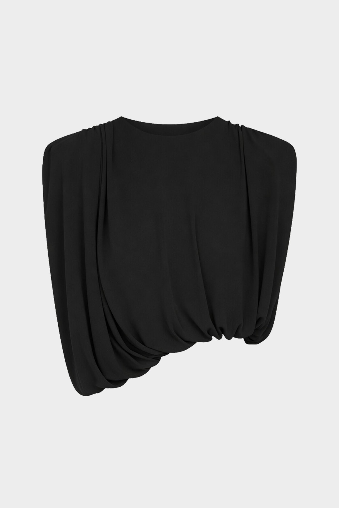 LIRIA JERSEY DRAPED TOP