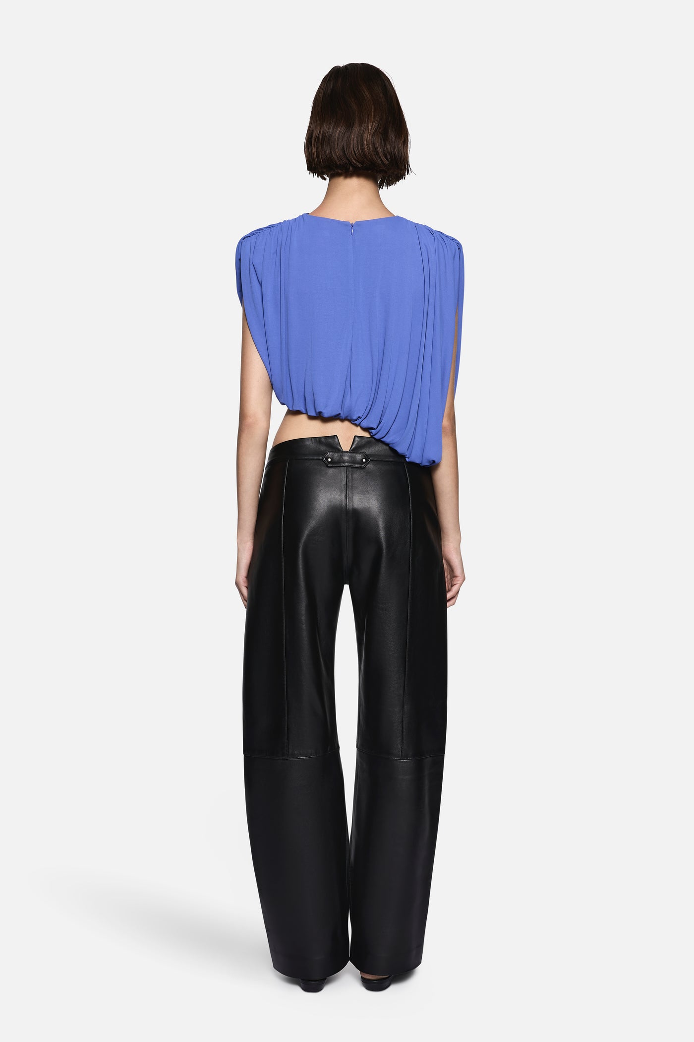 LIRIA JERSEY DRAPED TOP