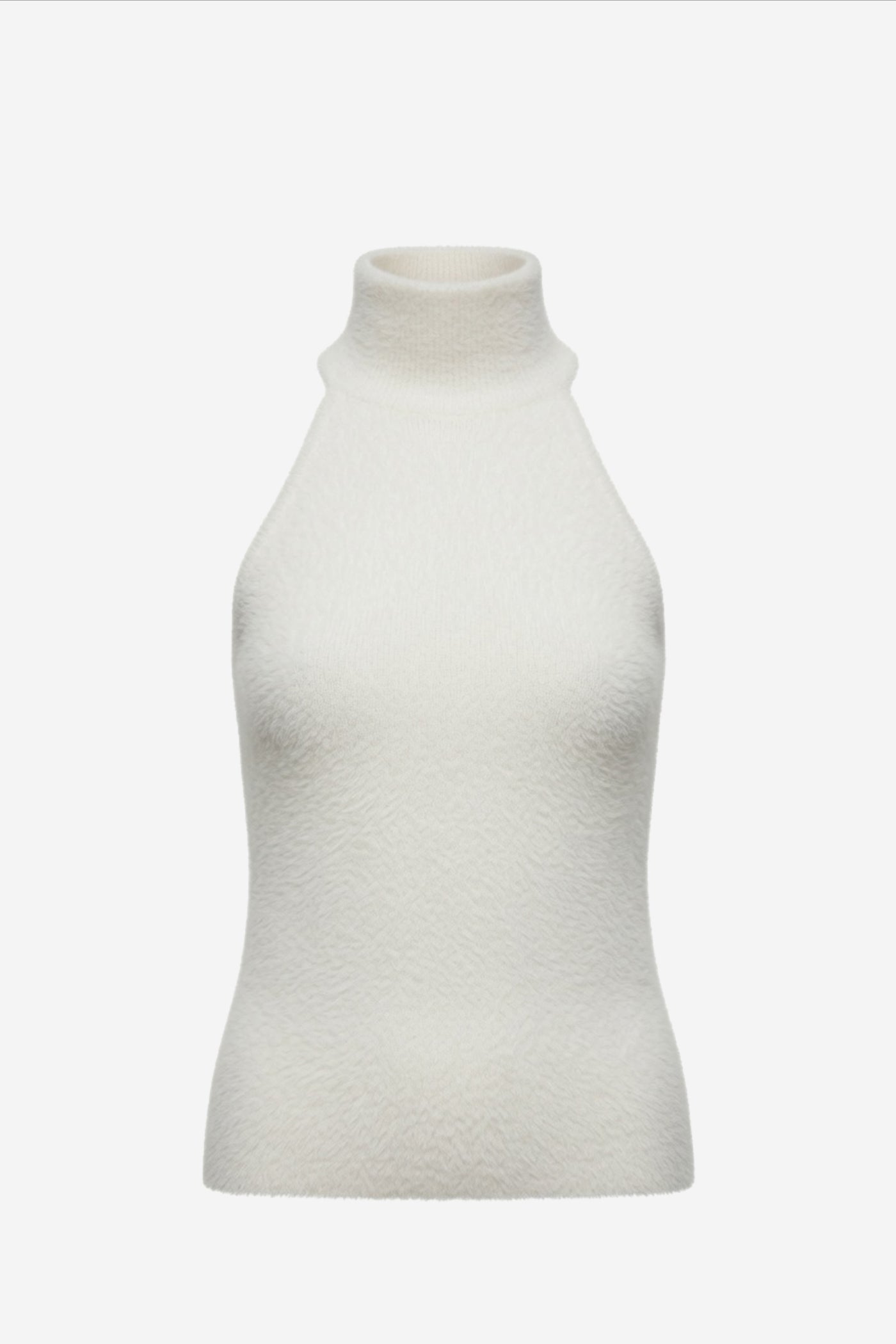BRUSHED CASHMERE HALTER TOP