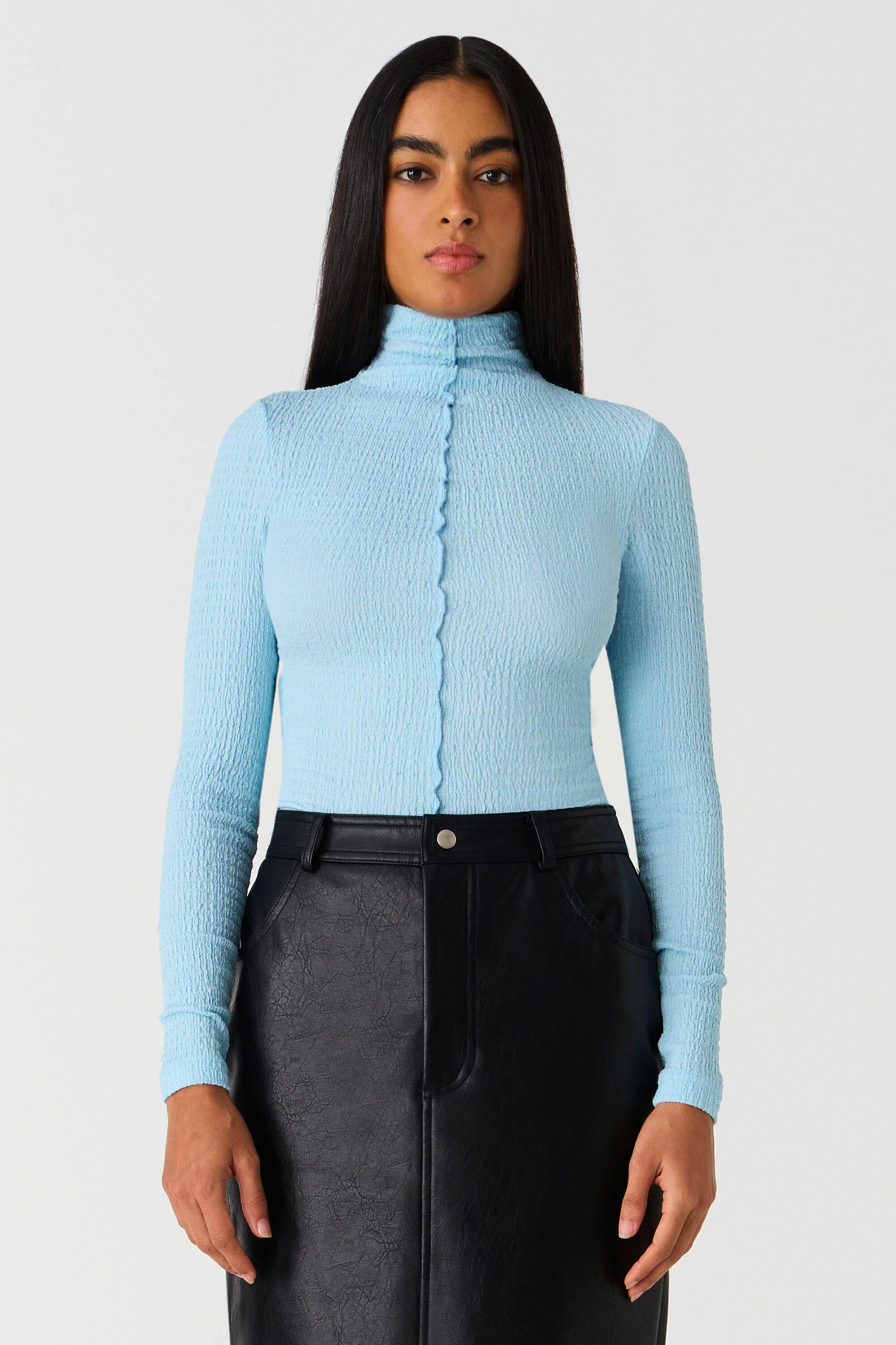 GINO FAUX LEATHER SKIRT – MISHA
