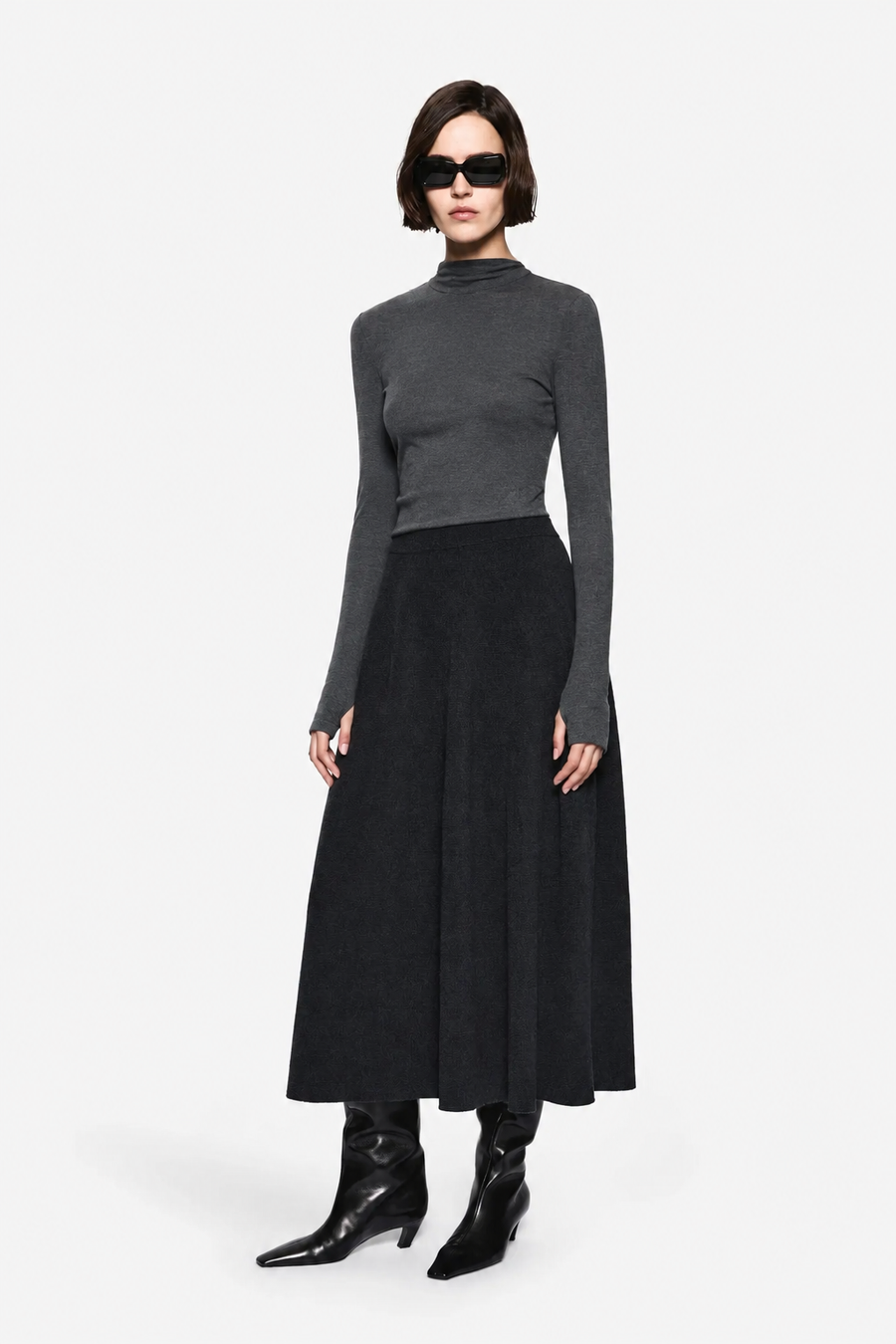 MERINO A-LINE SKIRT