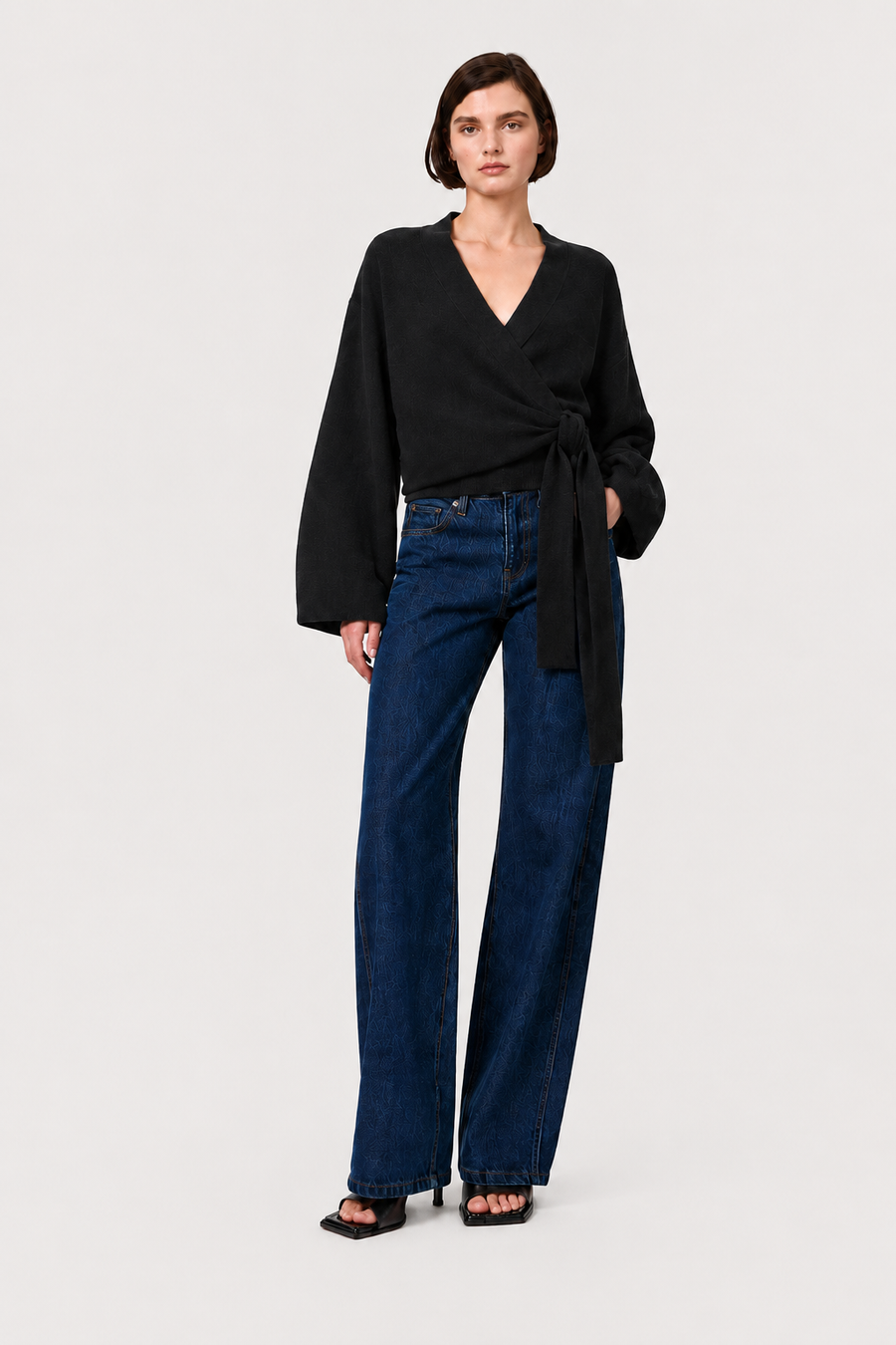 MERINO WRAP CARDIGAN